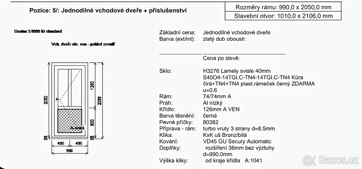 Kvalitní vchodové dveře