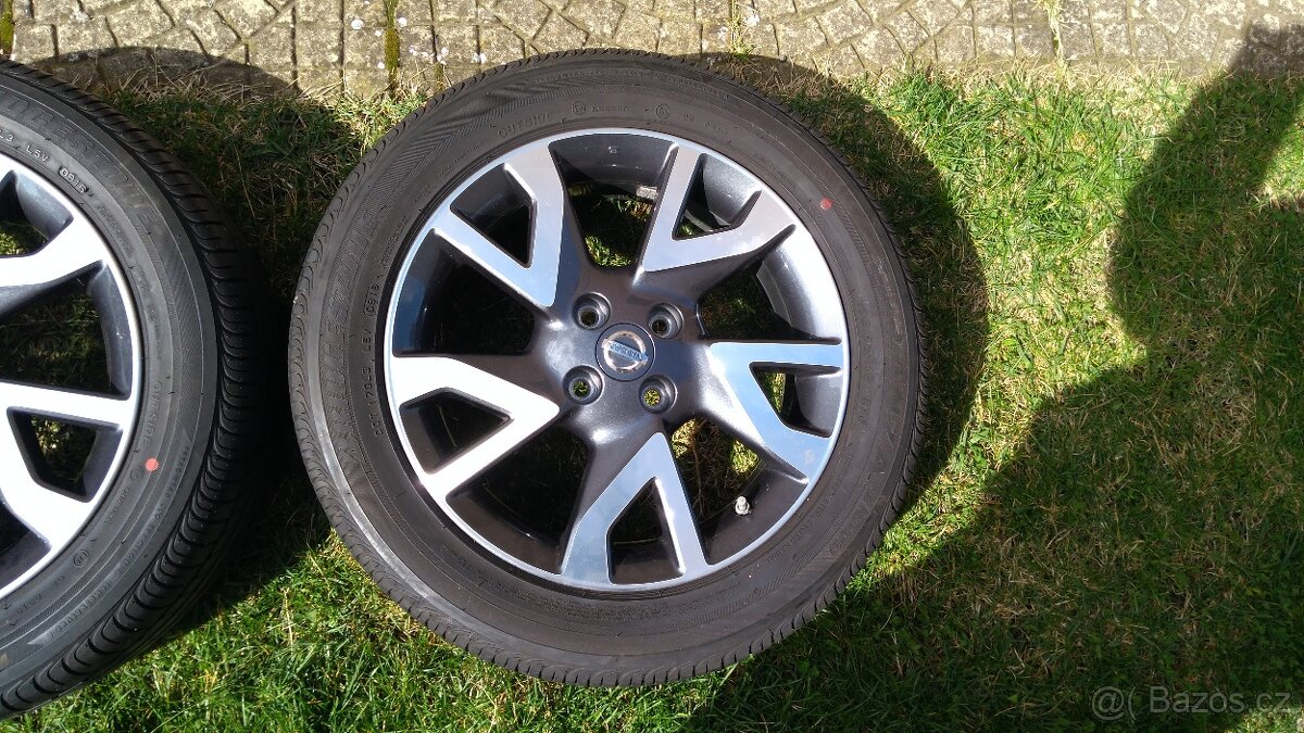 orig.alu kola NISSAN NOTE 16"+letní Bridgest. Turanza195/55/