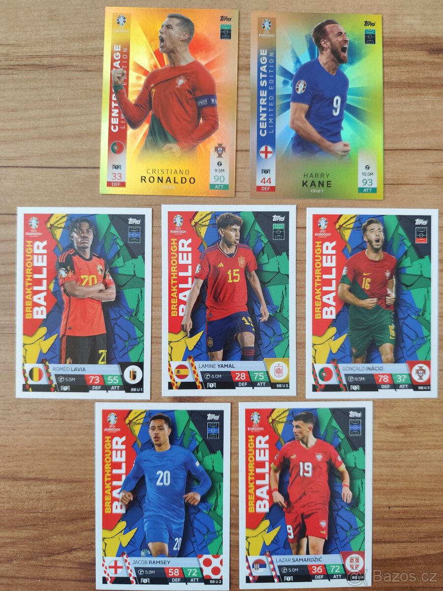 Euro 2024 kartičky Topps Match Attax Euro Update Multi Pack