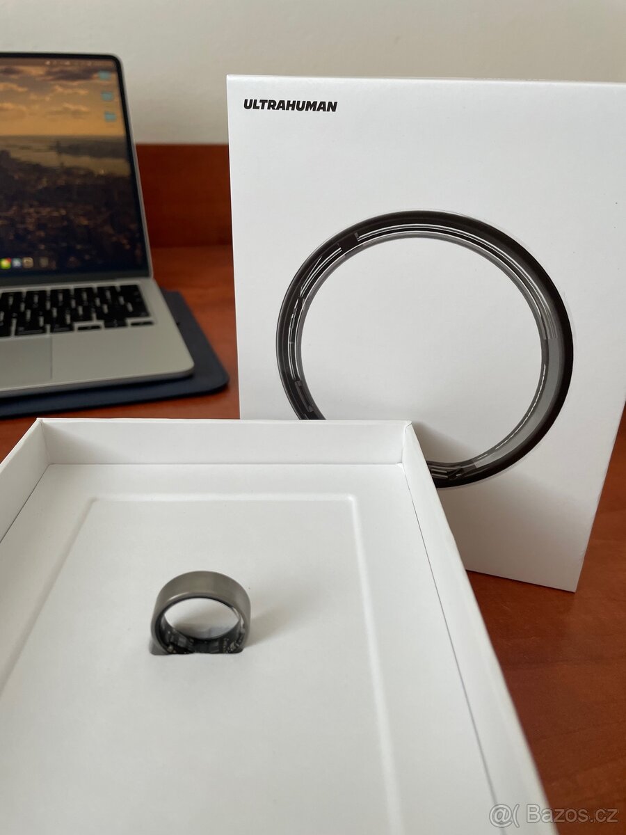 ULTRAHUMAN RING AIR, vel.9, RAW TITANIUM