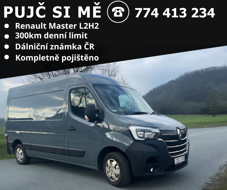 Pronájem dodávky Renault Master L2H2