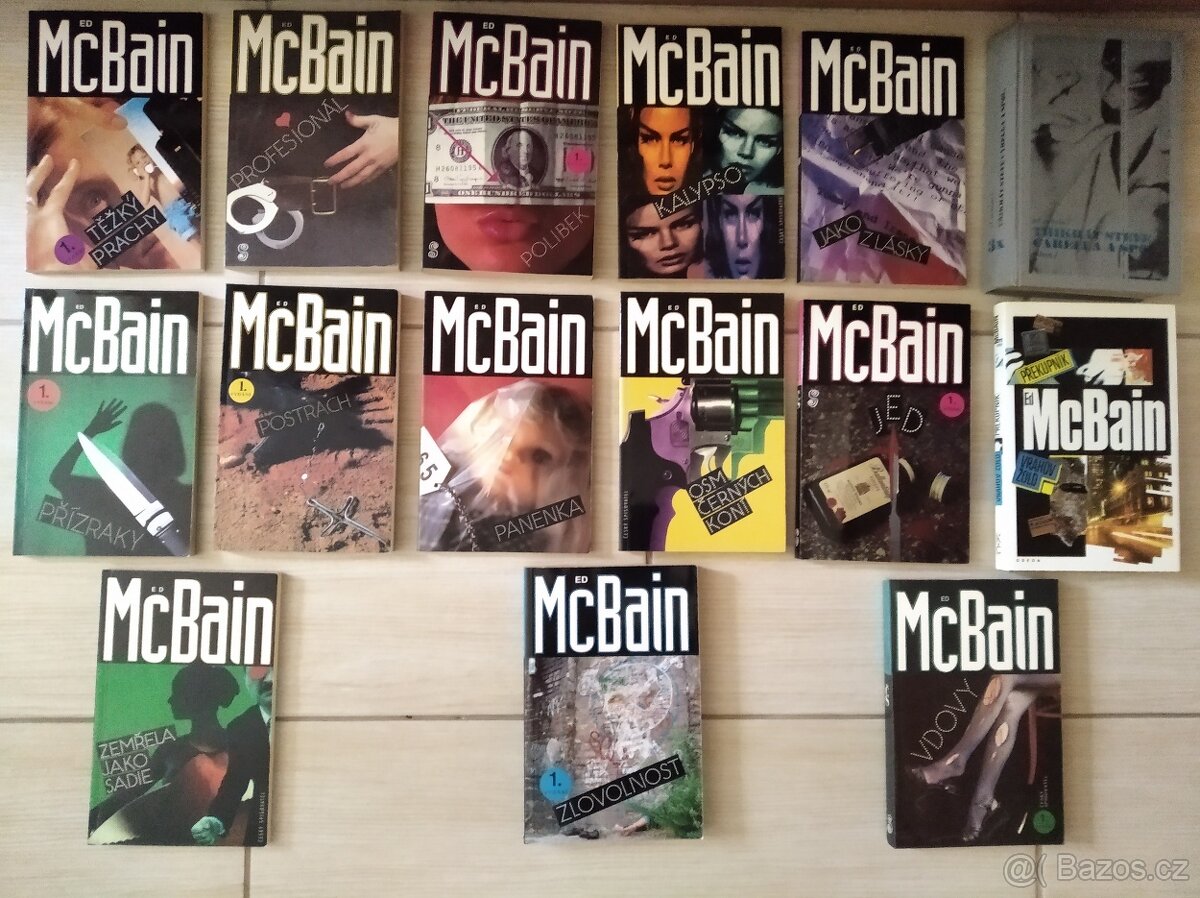 Ed McBain - celkem 15 knih / á 45 Kč