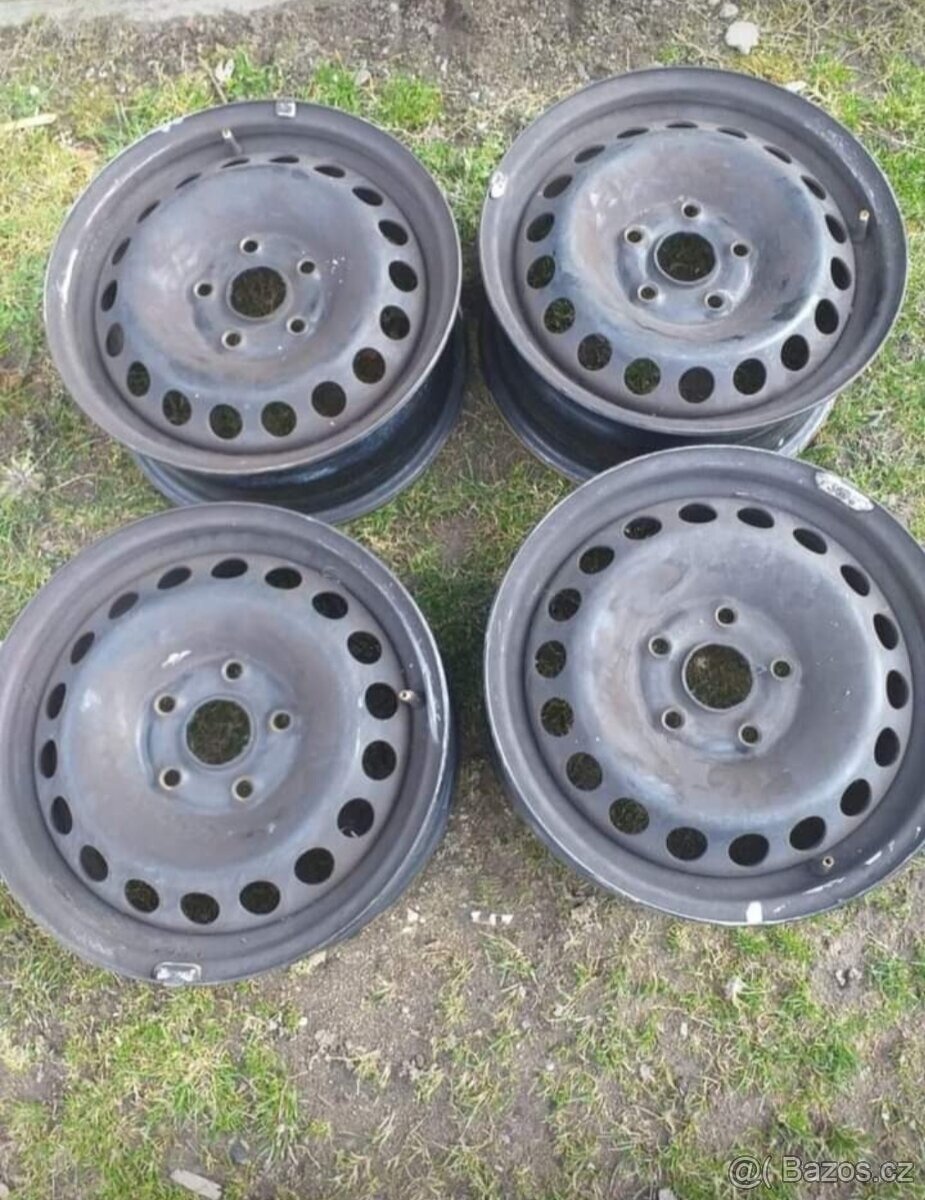 Plechove disky 5x112,R15 - Škoda octavia 2,3 Golf 5,6,7 Seat