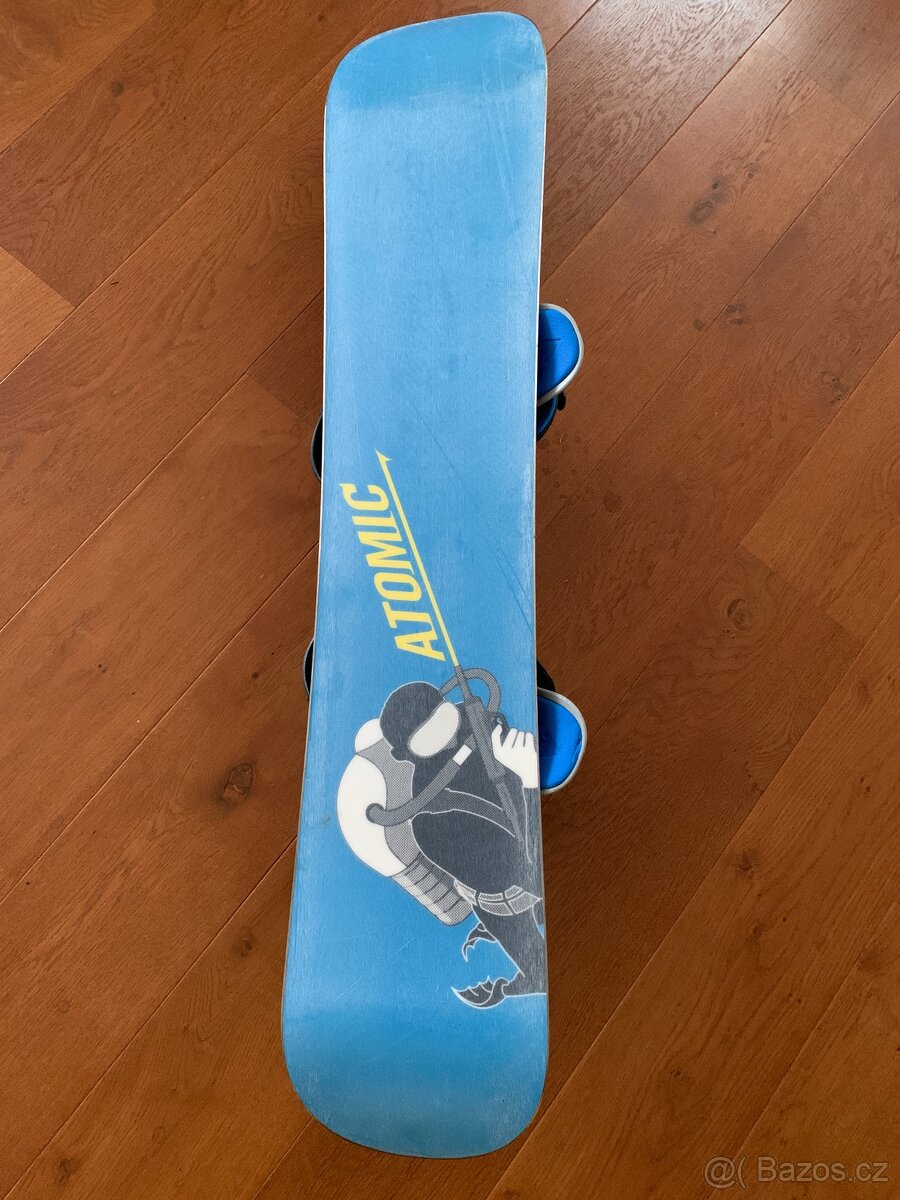 Snowboard Atomic 118cm s vázáním Burton