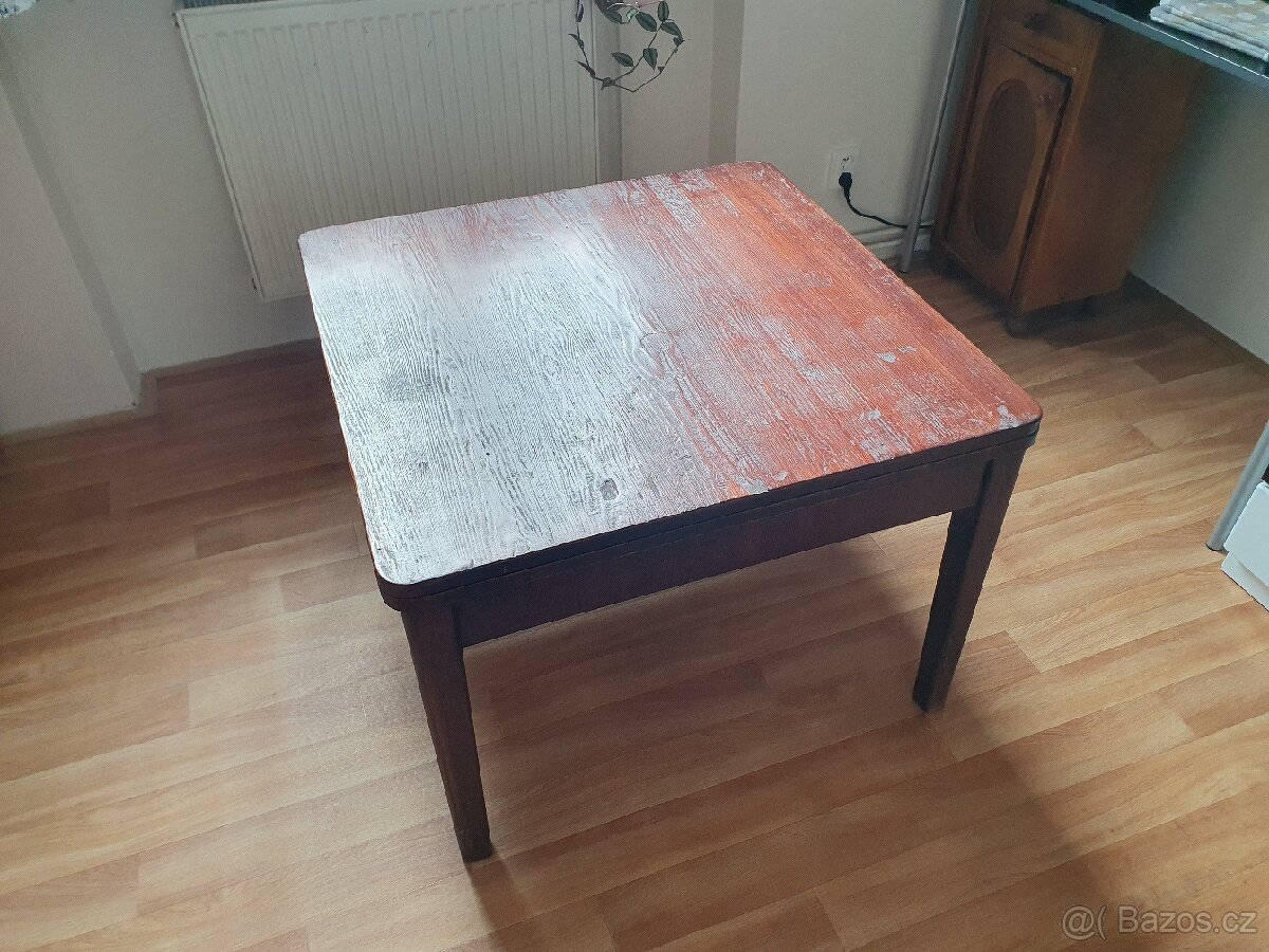 Starý stůl - masiv, rozložitelný