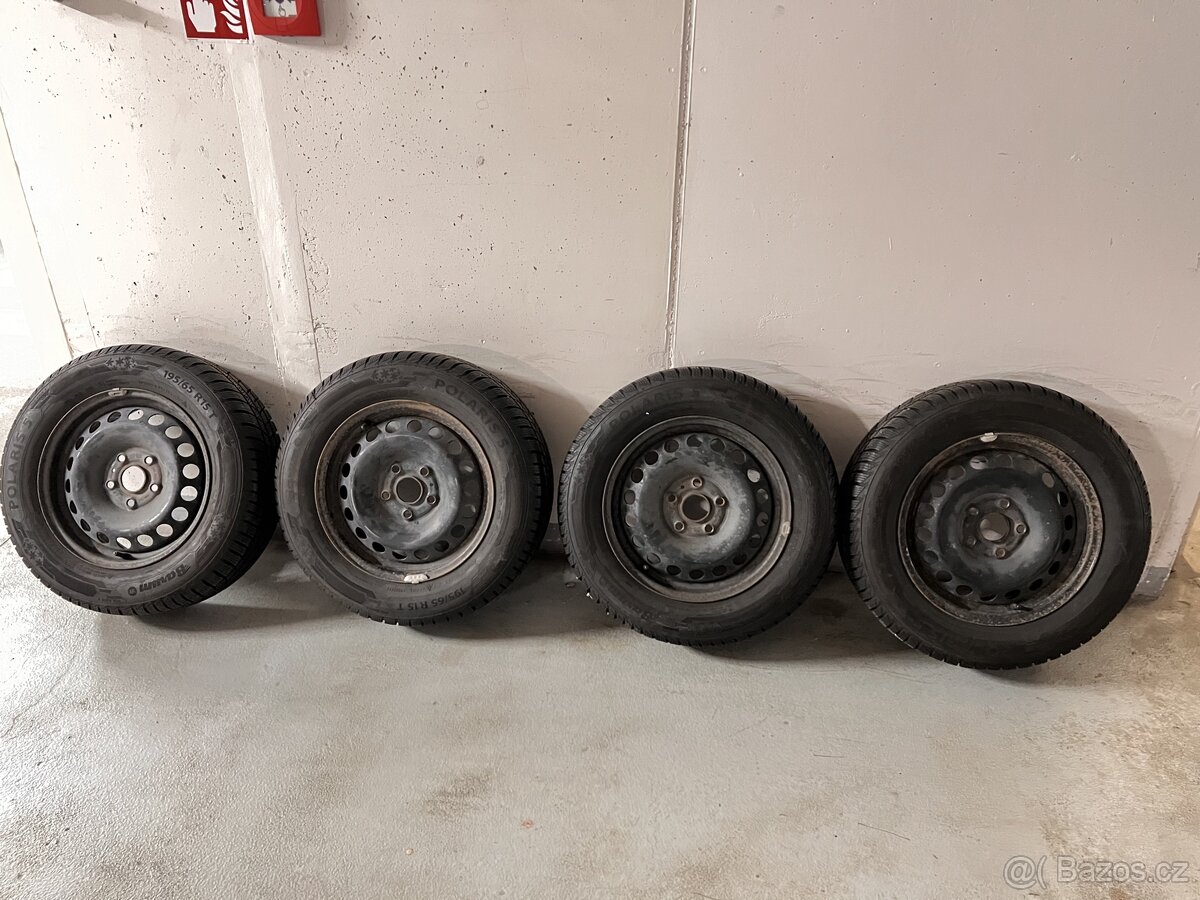 Zimní sada disky a pneu Barum Polaris 195/65R15