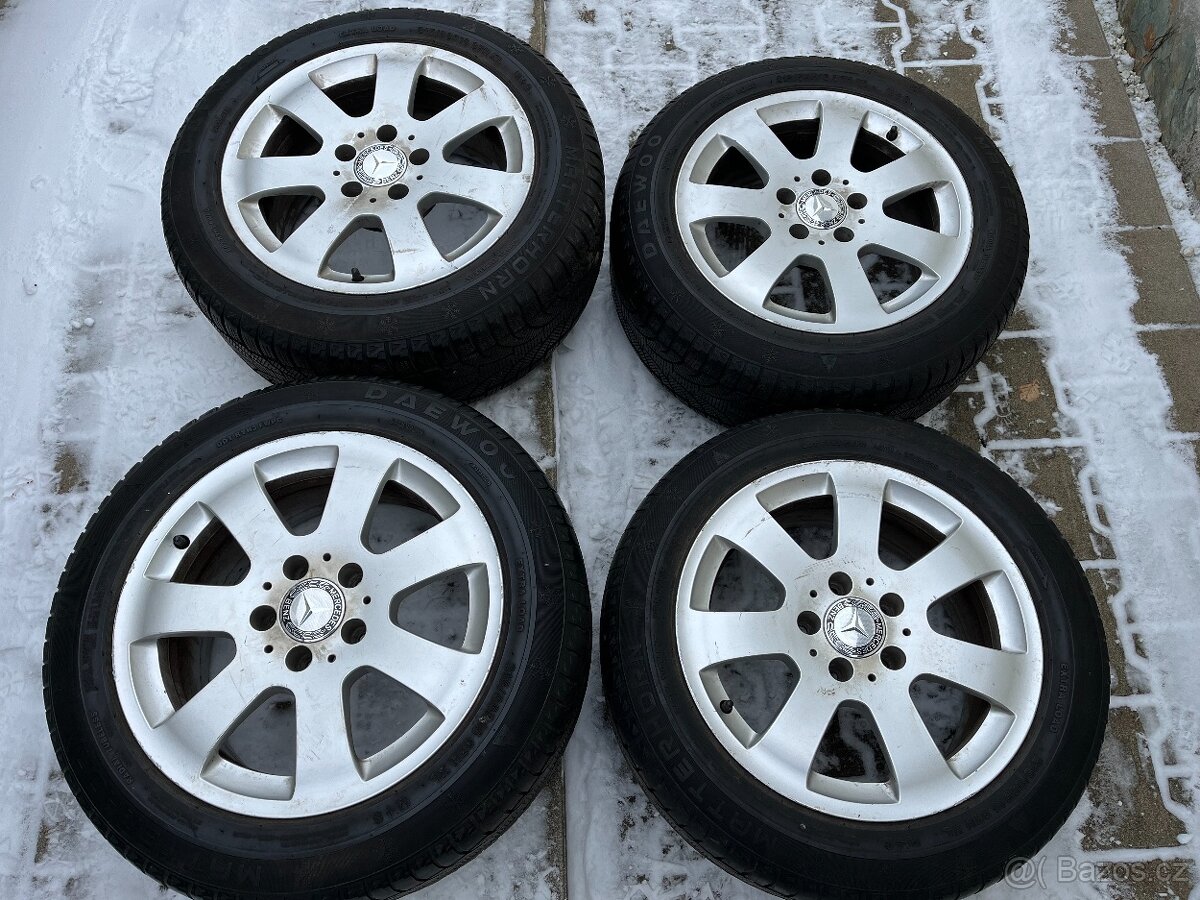 4x alu kola 5x112 R16, zimní pneu