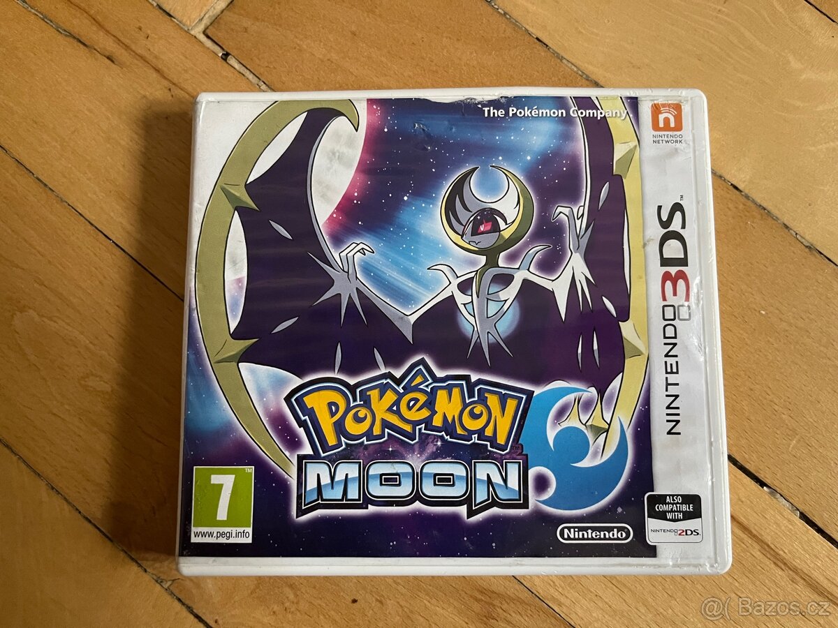 Pokémon moon poškozený obal