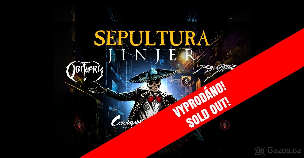 Sepultura, Jinjer, Obituary - 23.11., Praha