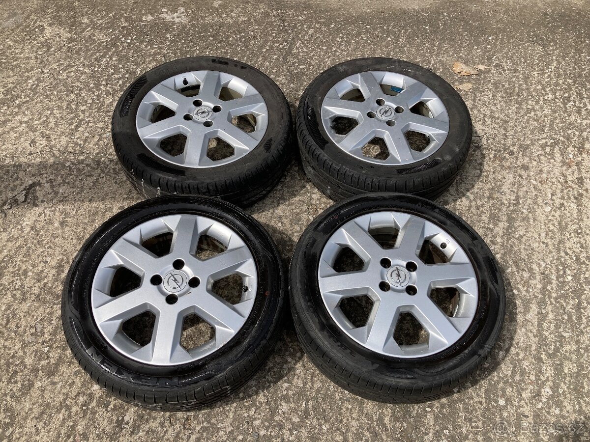 16" Originál Alu Sada OPEL - 4x100 - 205/50/16 vzorek 6mm