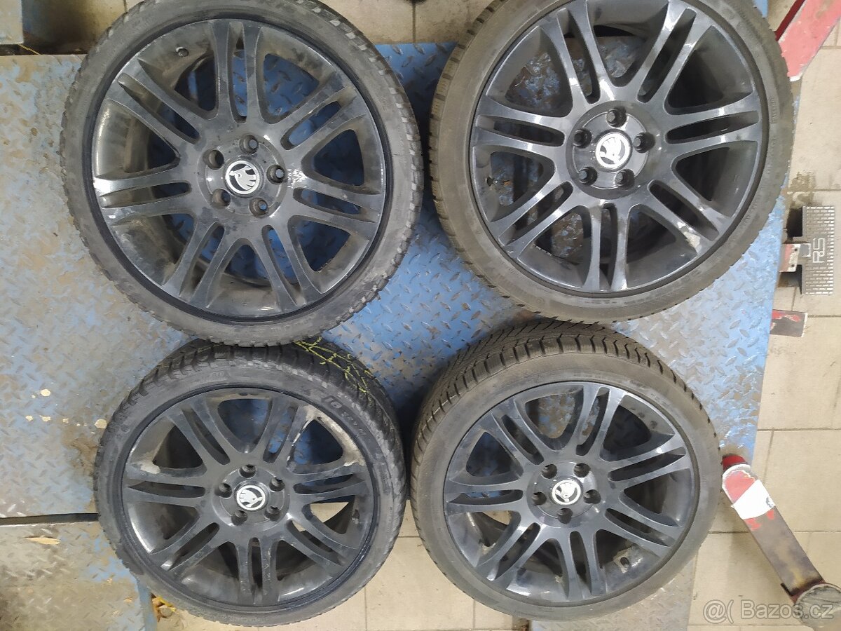 Prodam origo alu kola skoda superb II Themisto 5x112 r18