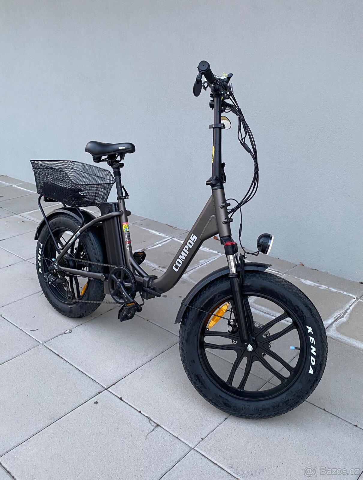 Elektrokolo skládací Fatbike HECHT COMPOS XL GRAY