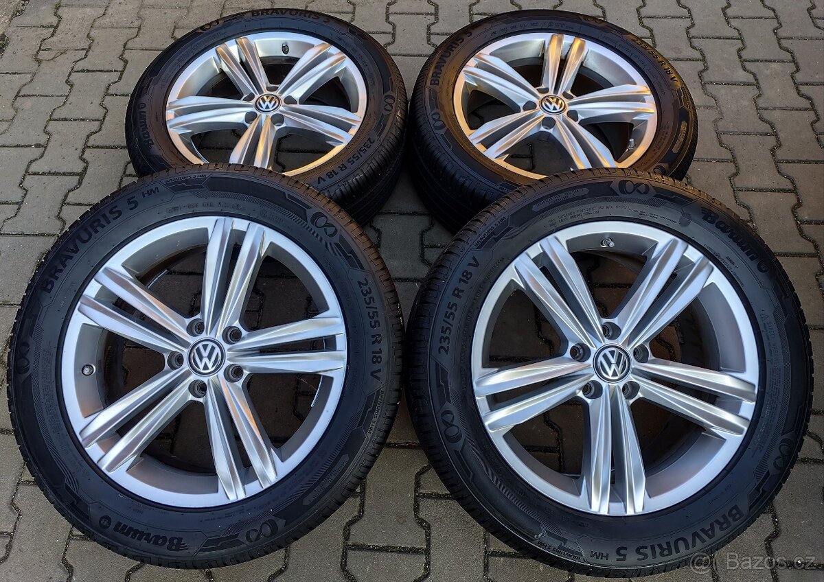 Alu kola originál Volkswagen Tiguan 5x112 R18 Sebring