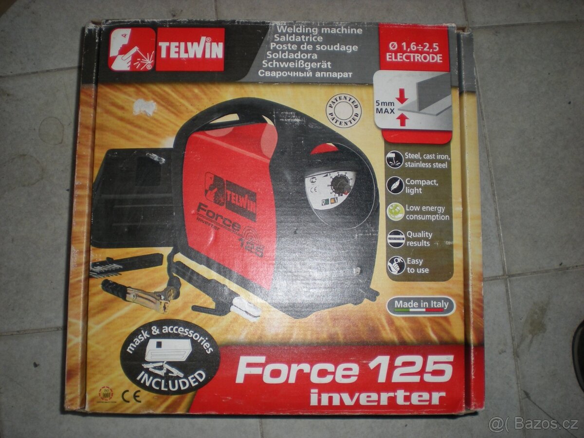 Svarecka Telwin Force 125 inverter