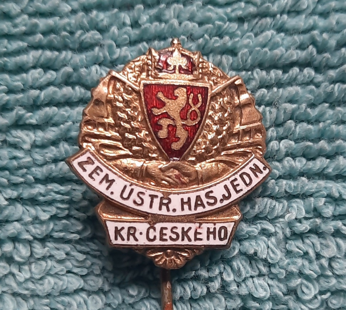 odznak RU zemská hasič jednota kr. Českeho