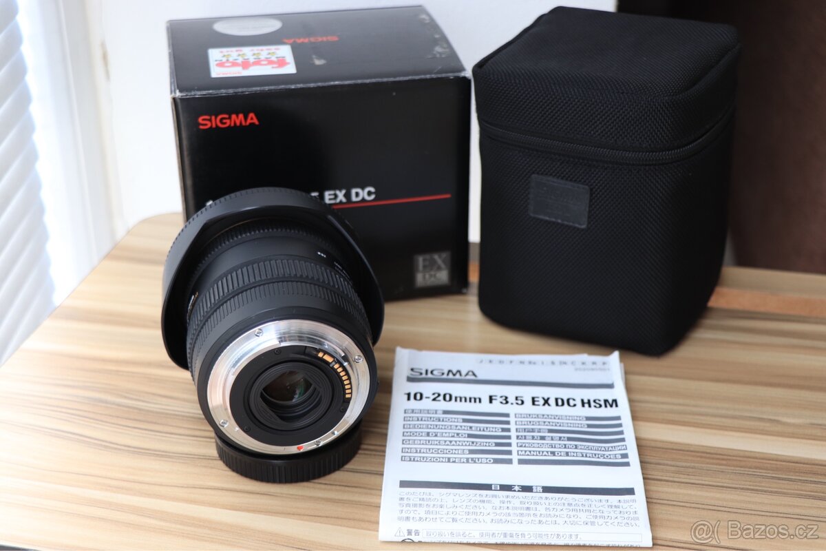 Objektiv SIGMA 10-20 mm f/3.5 EX DC HSM pro Canon