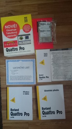 Prodám retro software Quatto Pro,verze 5.0