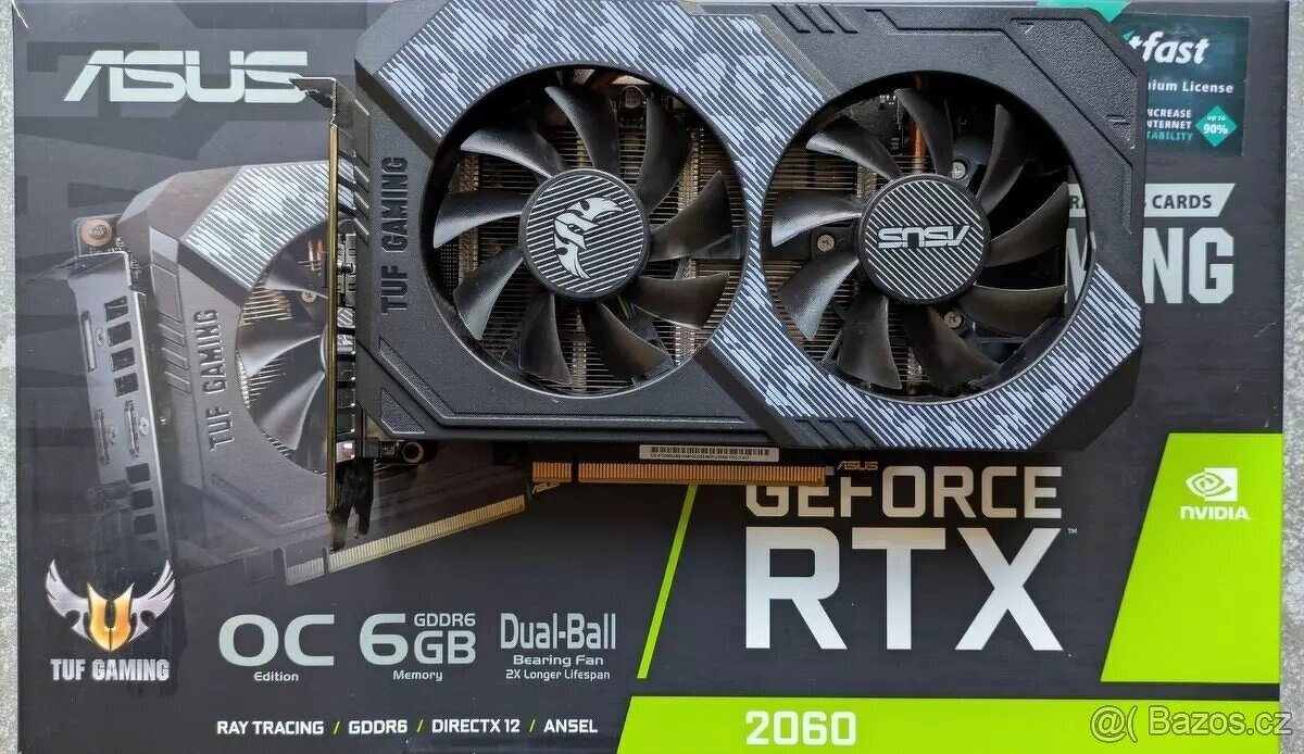 Prodám ASUS GeForce TUF-RTX2060