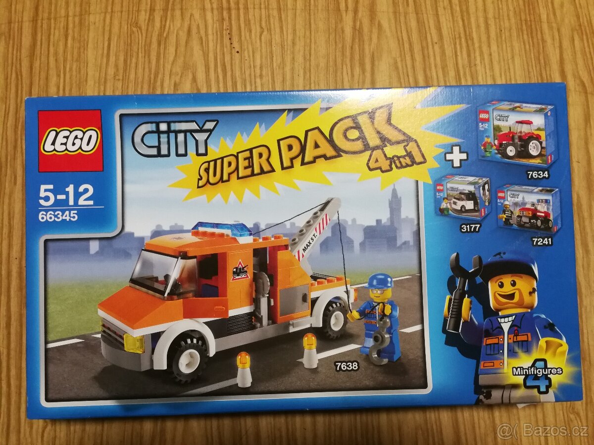 Lego City Super pack 4v1,nerozbalené