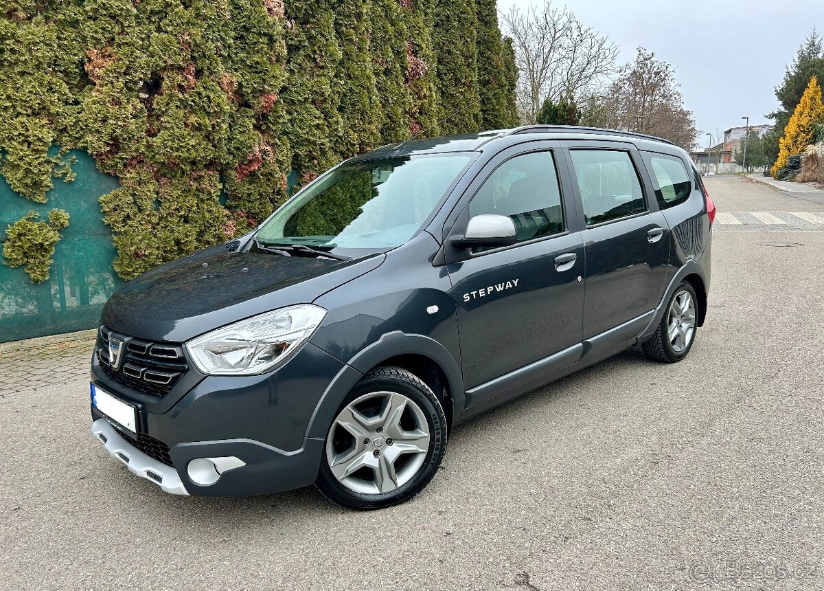 Dacia Lodgy Stepway 1.6i 75kw, původ ČR, 88 000km