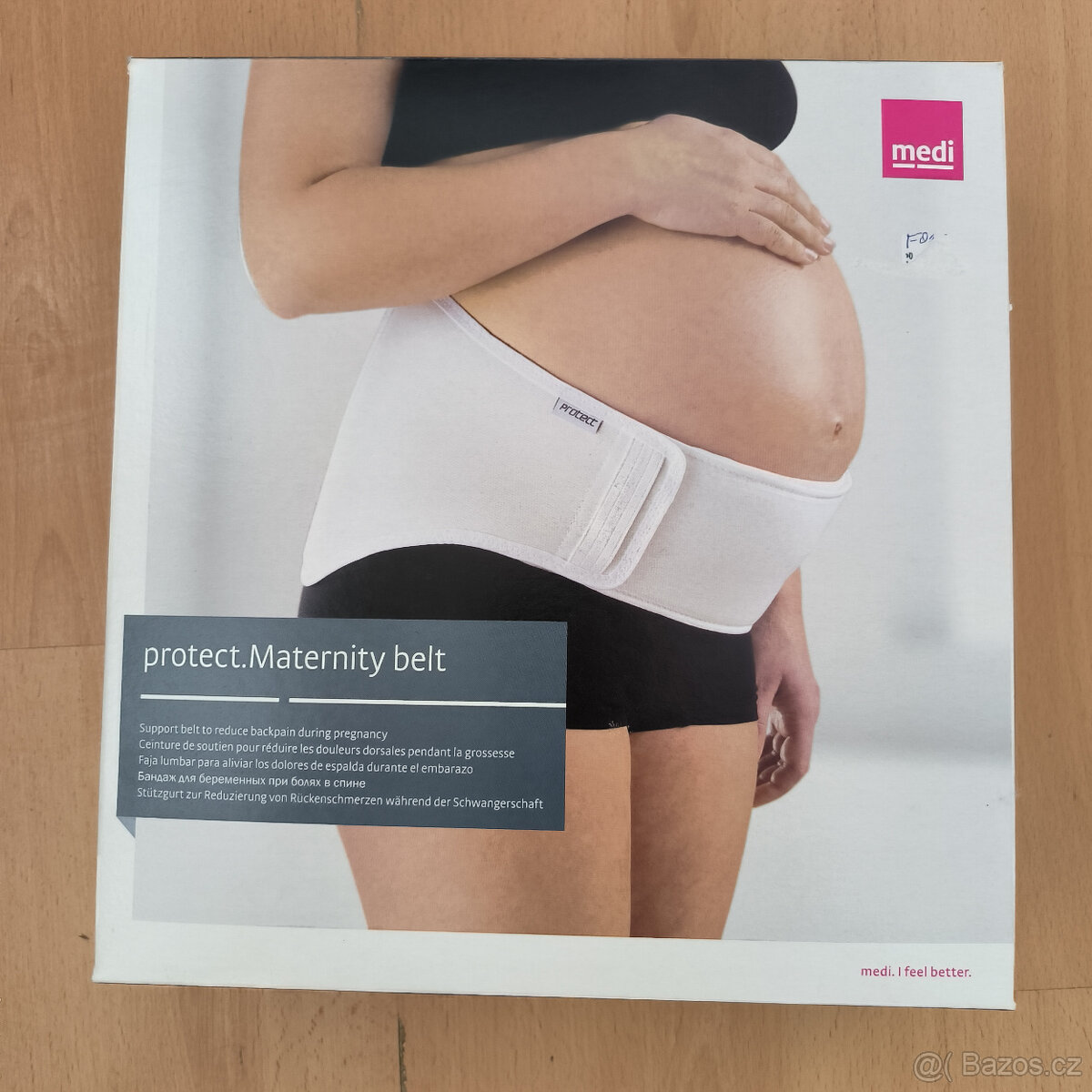 Těhotenský pás bílý medi protect Maternity