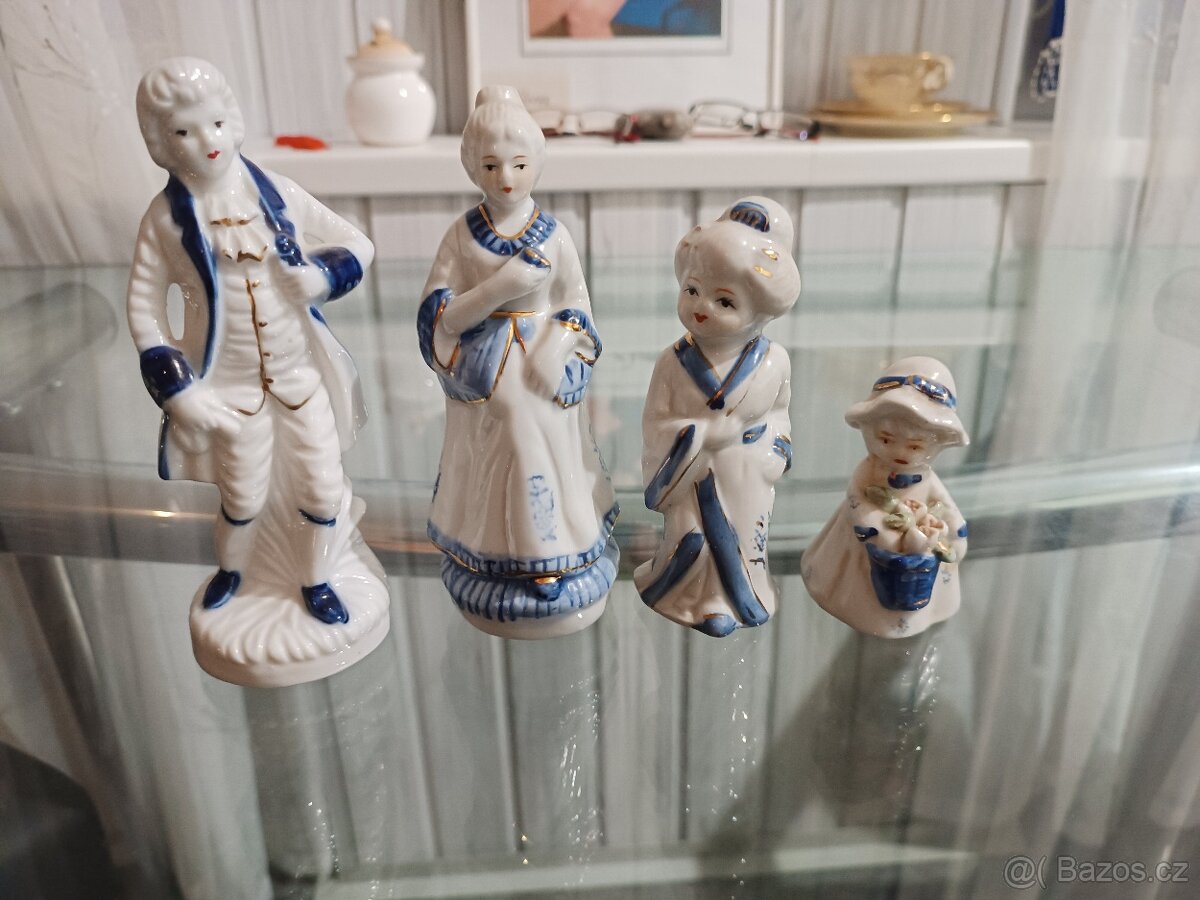 Prodám 4ks porcelánové figurky