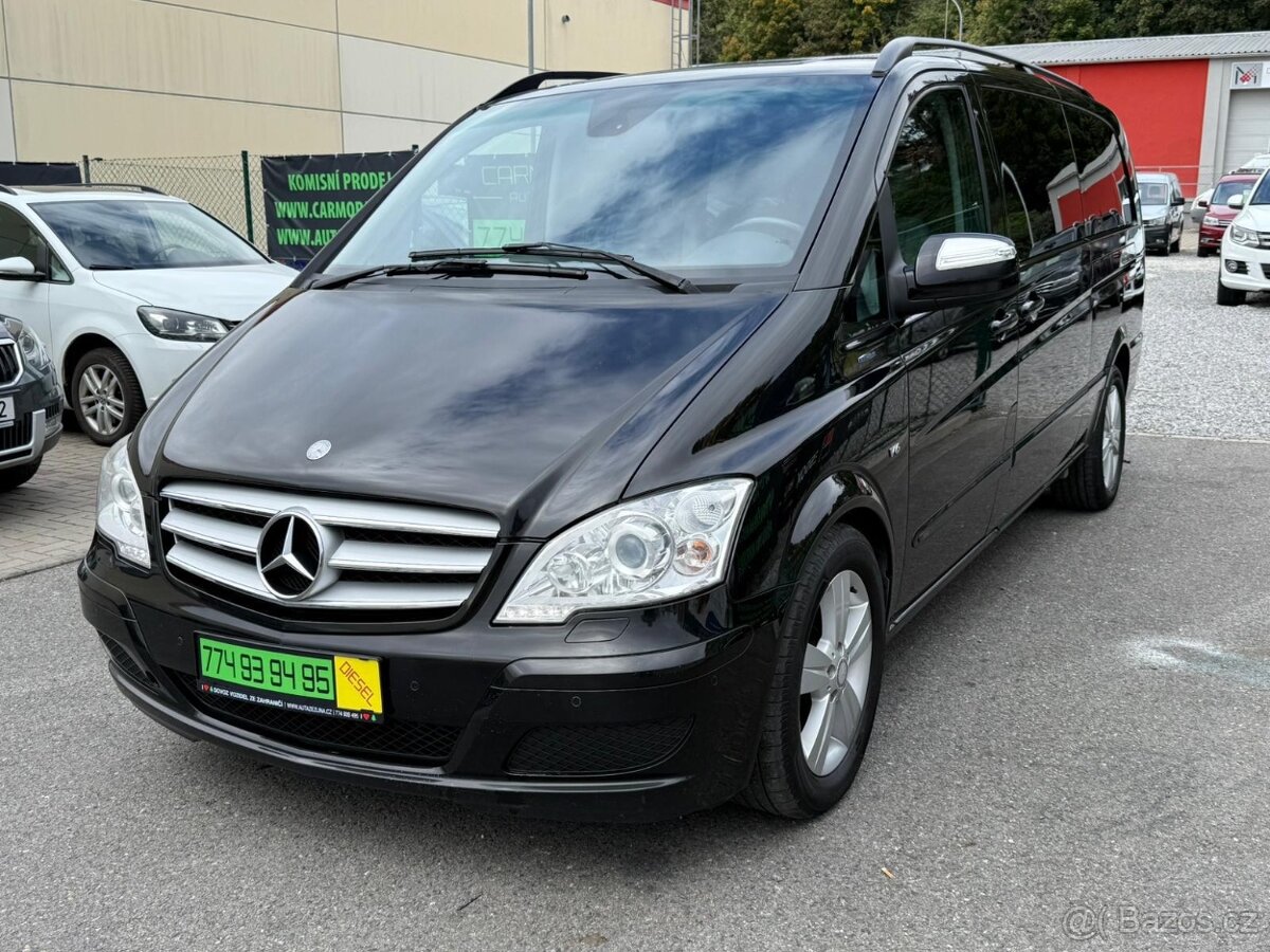 ► MERCEDES BENZ VIANO 3,0 CDI EXTRALONG - 6 MÍST, NAVI  ◄