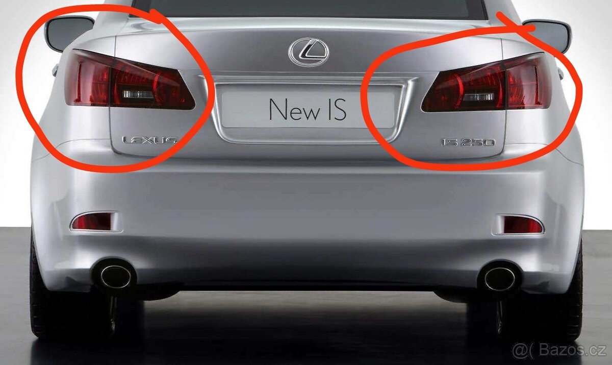 Lexus IS zadní světla