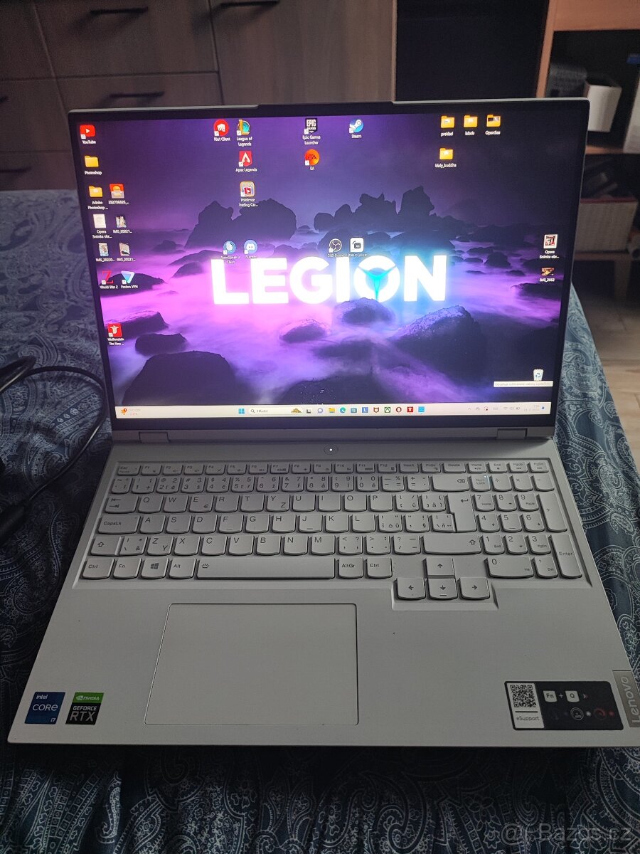 Lenovo Legion 5 Pro 16ITH6H Stingray/Dove grey kovový