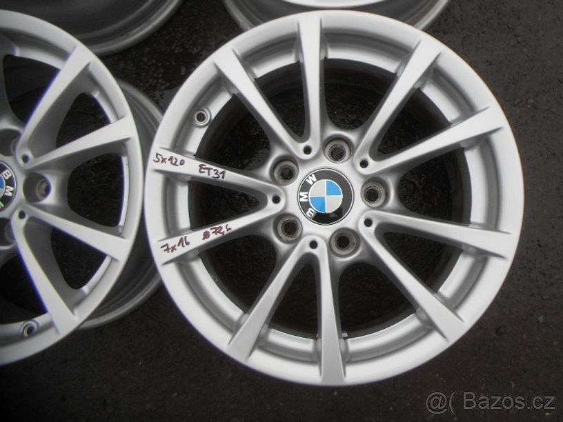 Alu disky originál BMW 16", rozteč 5x120 ,ET 31, šířka 7J