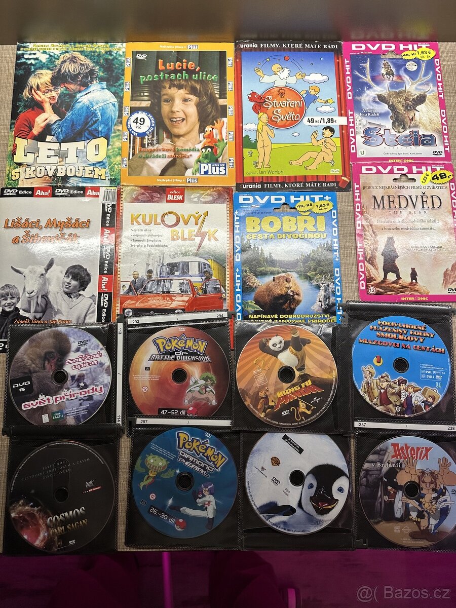 DVD 24ks Filmy, pohádky, dokumenty