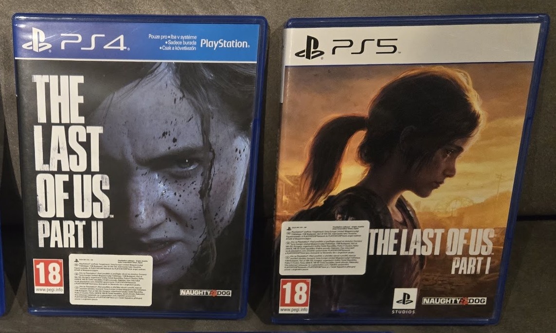 PS4/PS5 hry - Last of Us Part 1/2, Stray, Star Wars