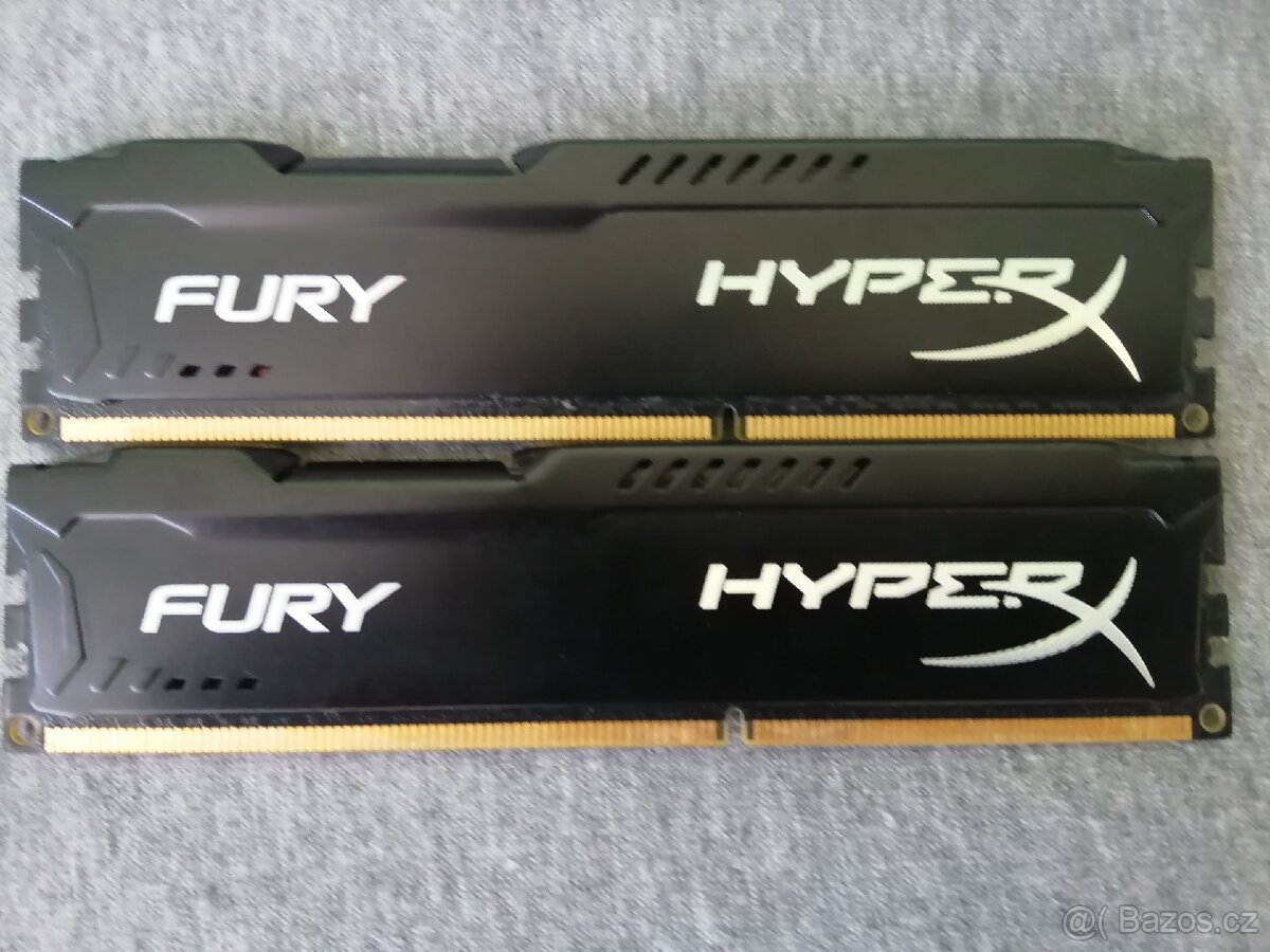 Hyperx Fury Black 8GB(kit 2x4GB)1600MHz DDR3 CL10