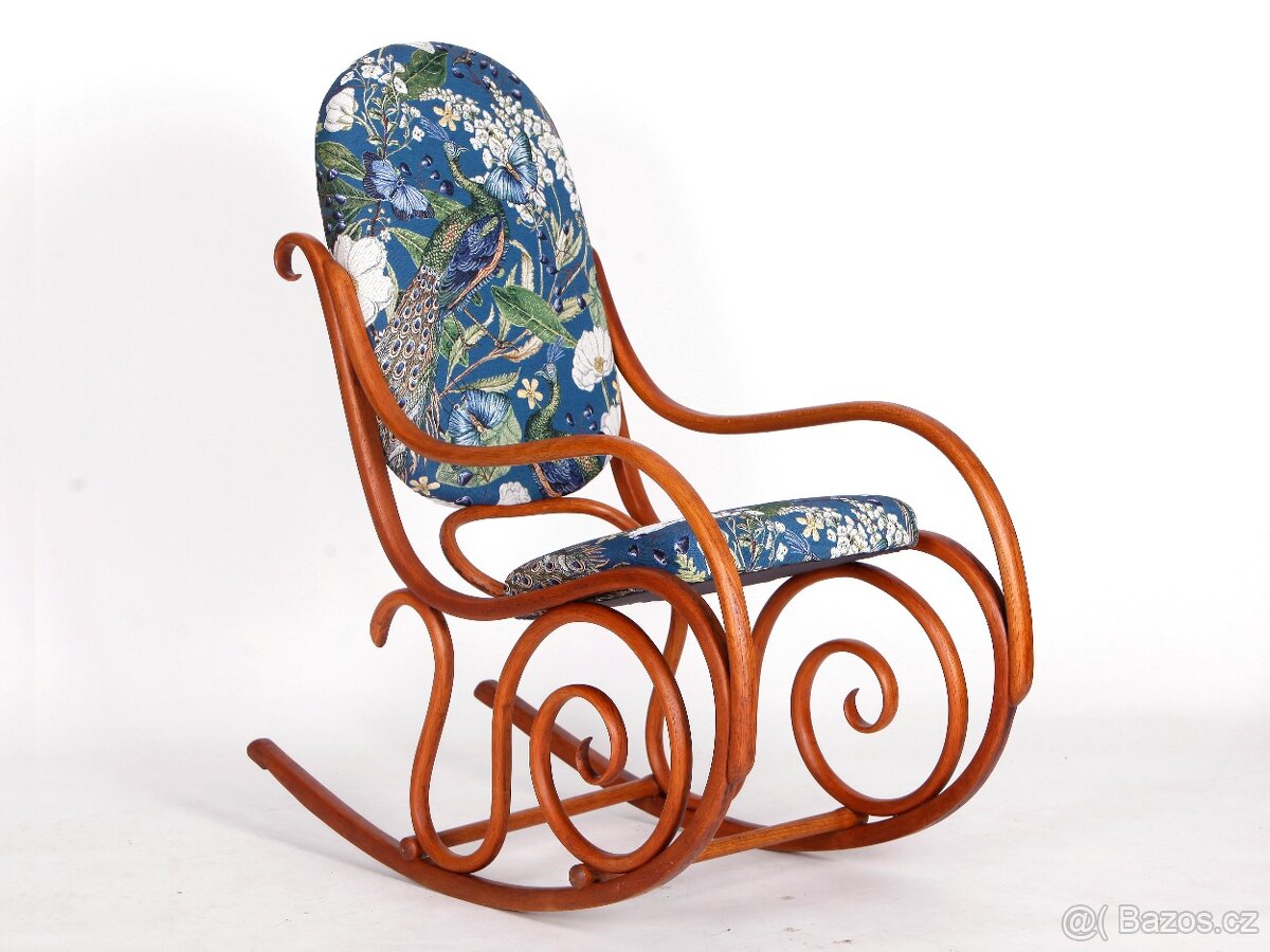 Zrenovované houpací křeslo Thonet, 1940.