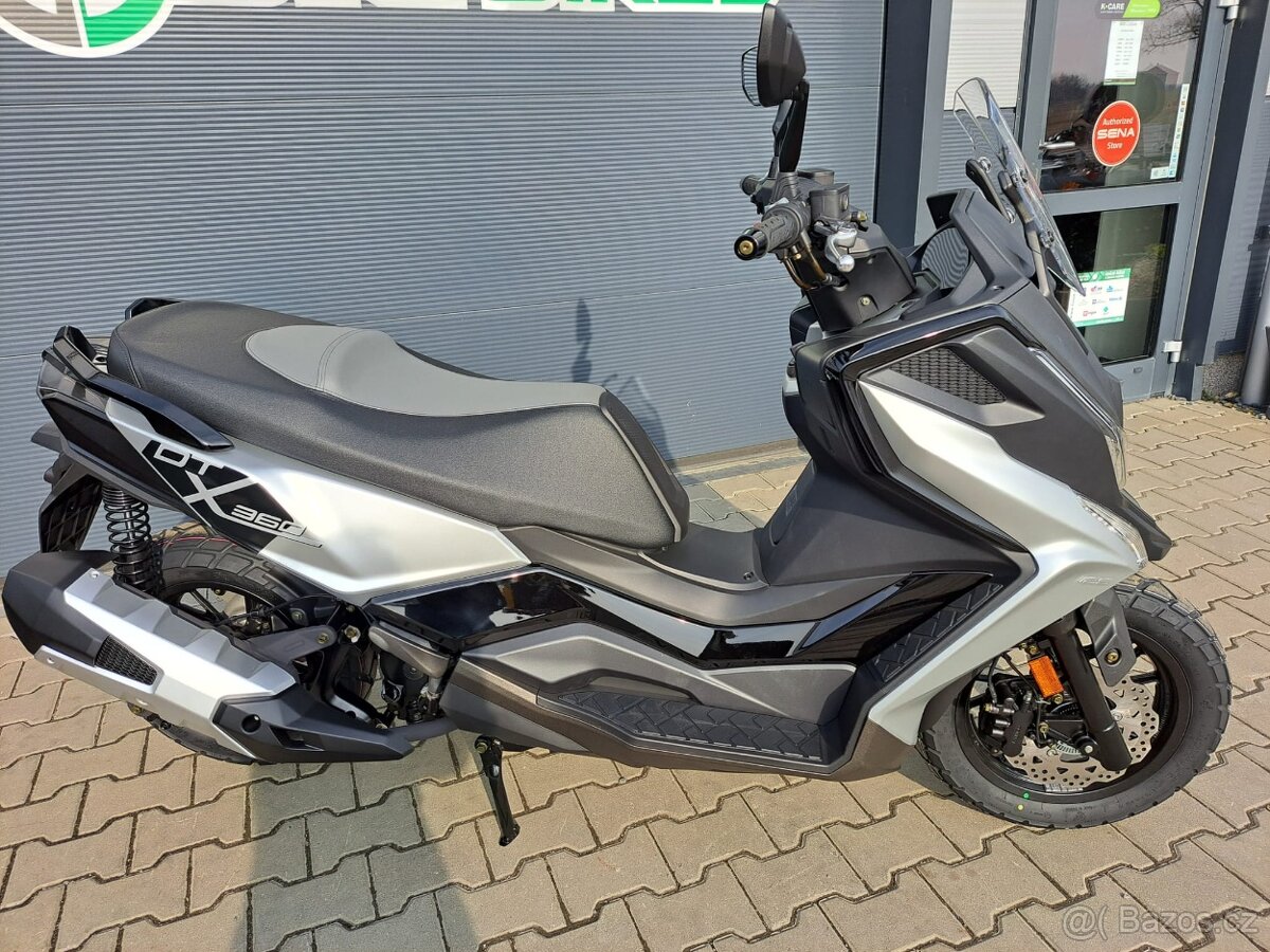 Kymco DT X360 125i ABS stříbrná/černá