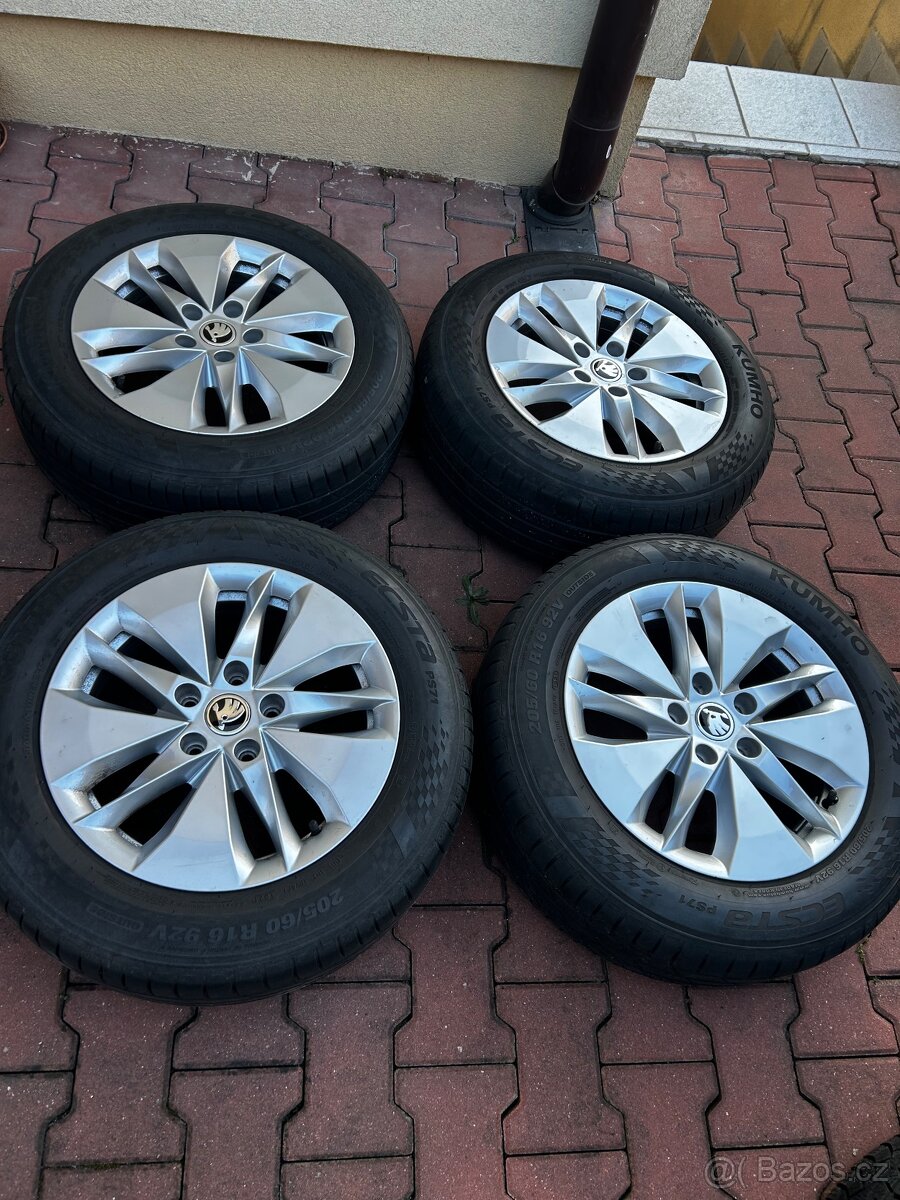 Letní sada Orig.ALU kol Octavia 205/60R16