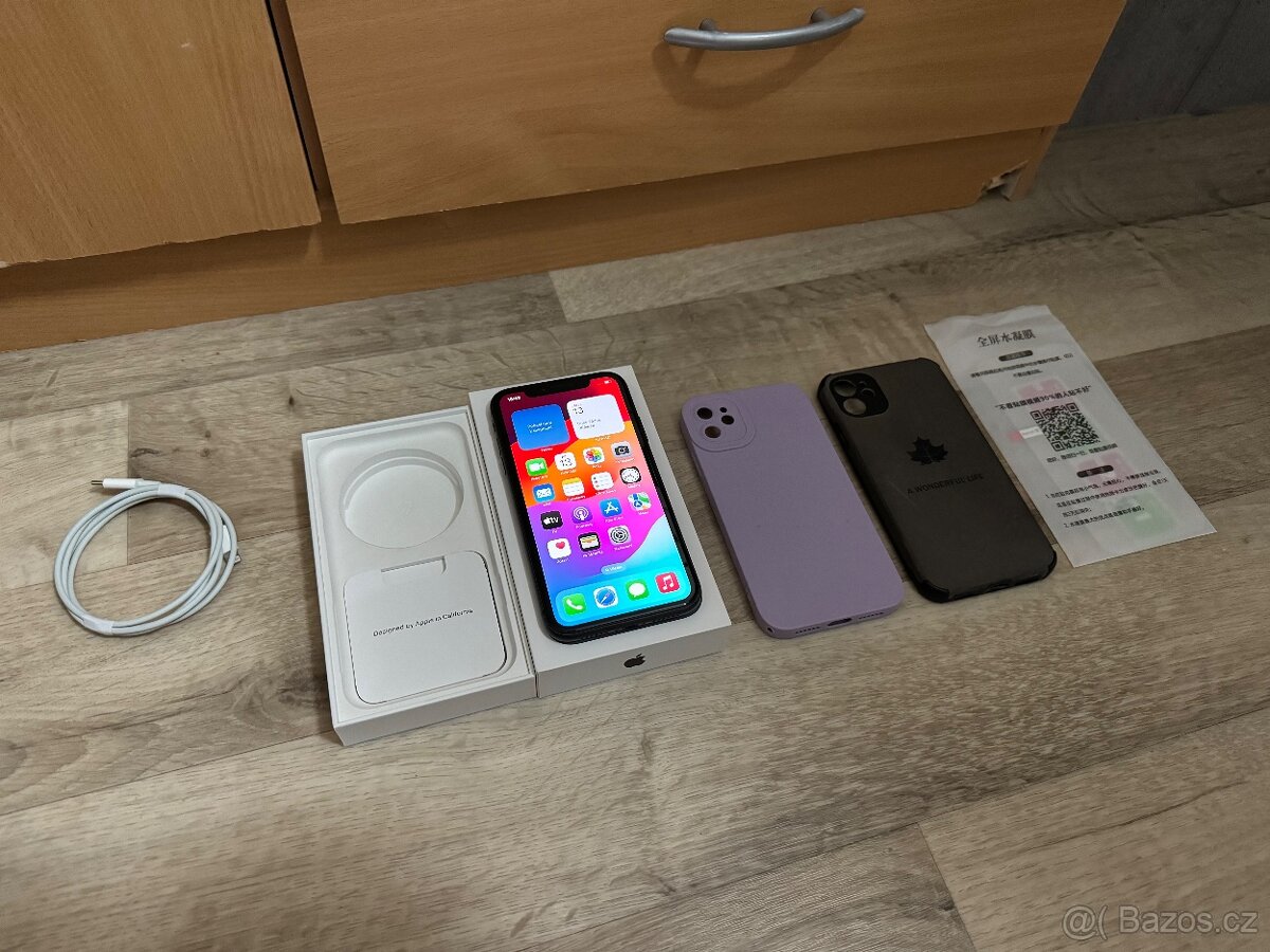 IPHONE 11 64GB BLACK - KRABIČKA - OBALY - FÓLIE