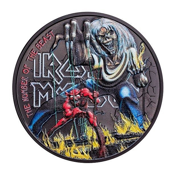 Iron Maiden - The Number of The Beast – 1 oz stříbrná mince