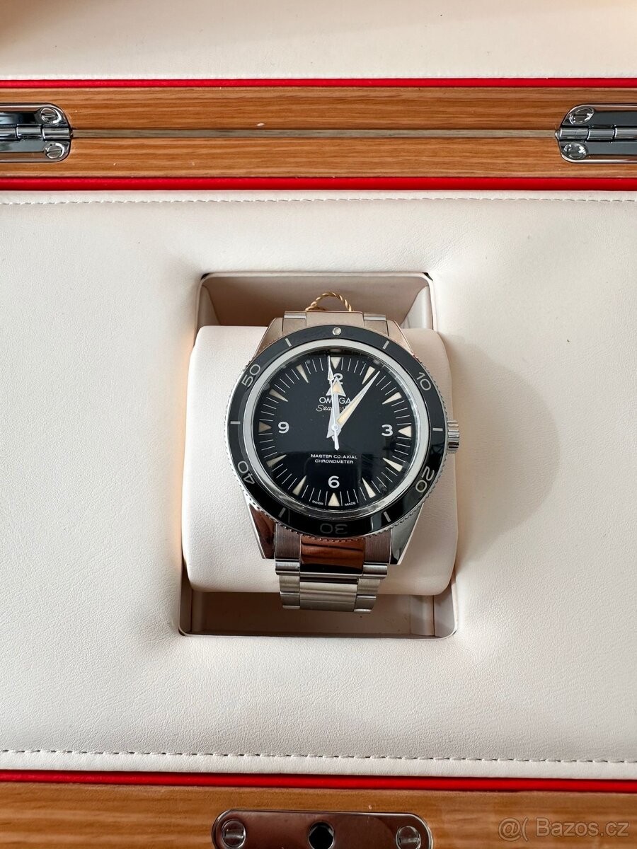 Pánské luxusní hodinky OMEGA Seamaster 300, kompletní balení