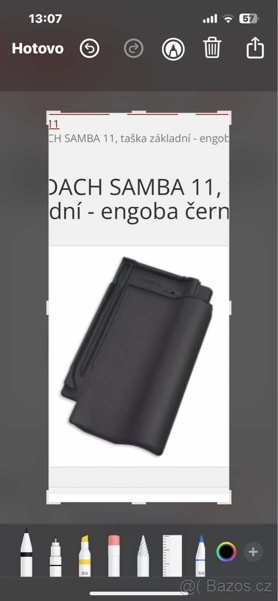 Tondach Samba 11 černá engoba