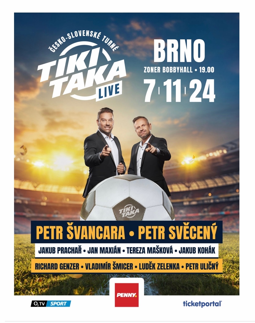 Vstupenky Tiki Taka Live Talk show Brno 7.11.2024