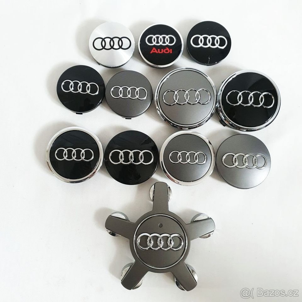 Středové krytky Audi 56 mm, 68 mm,  77mm