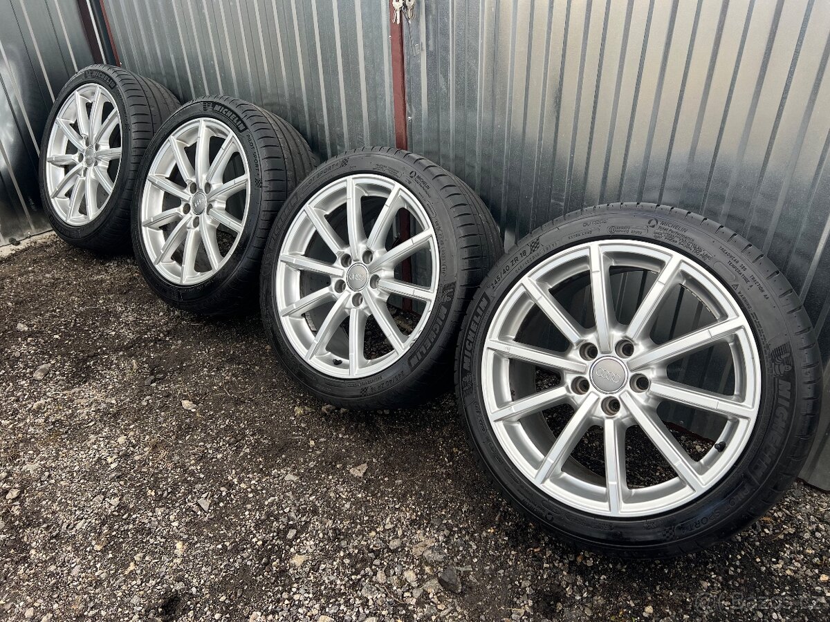 Originální letní alu sada Audi 245/40R18, Michelin 6mm