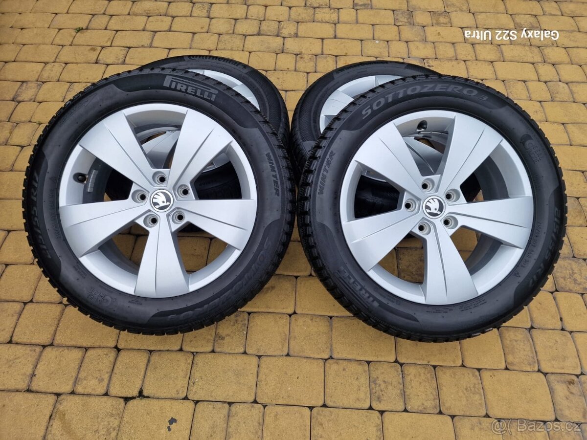 Alu kola zimní sada 5x112 17" Škoda Superb 3 III