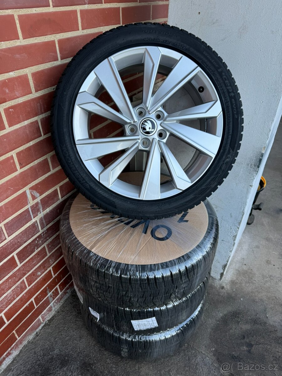 Nová alu 17" 5x100 RIEGEL nová zimní sada Fabia 4, -41%