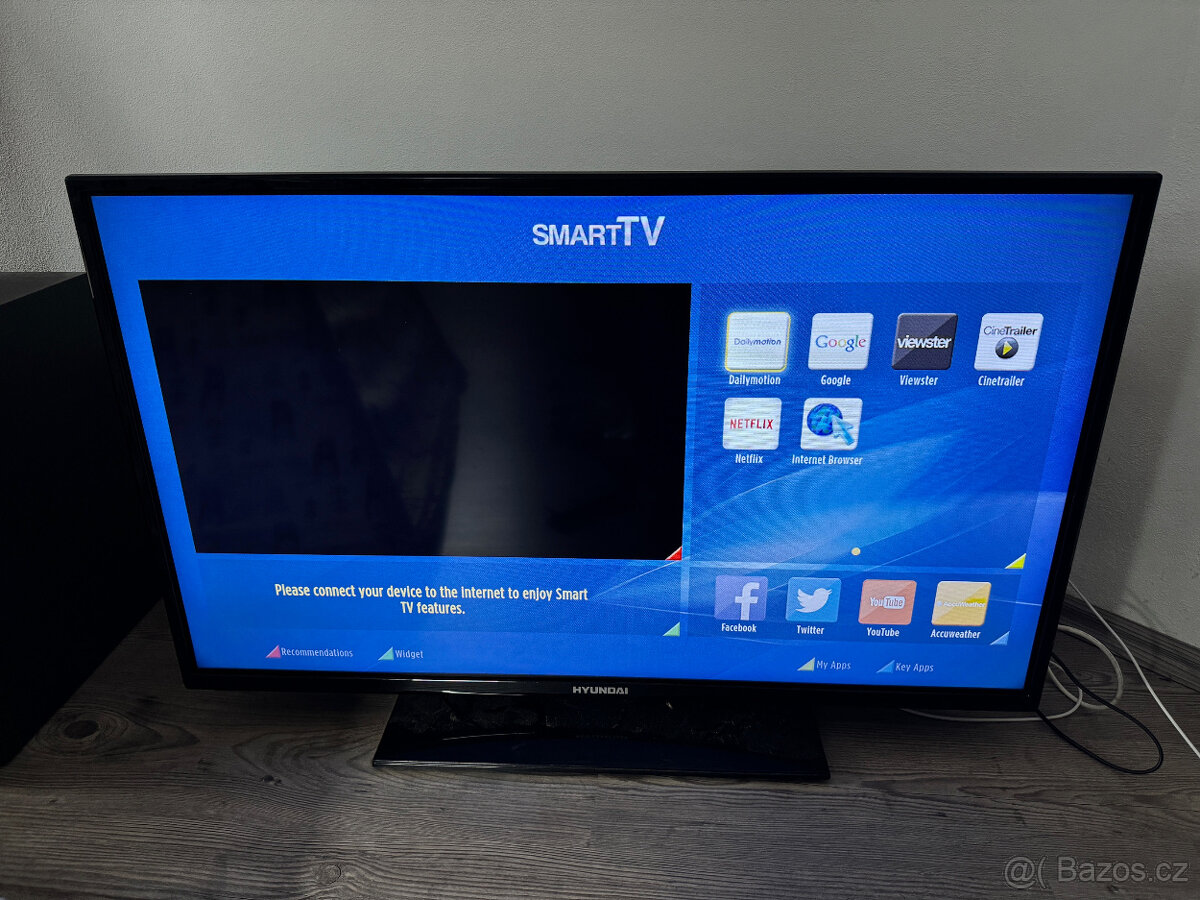 Hyundai LED TV 102cm, DVB-T2, SMART