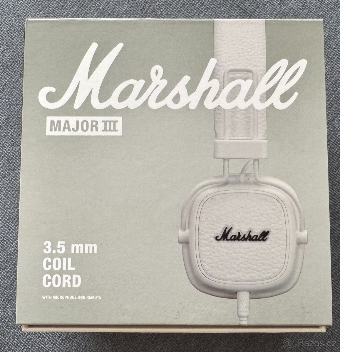 Marshall Major III (3), bílé, komplet, záruka