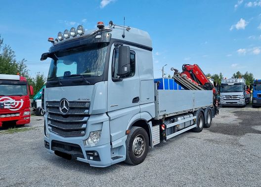 Mercedes-Benz Actros 2648 6x4 - valník s hydraulickou rukou