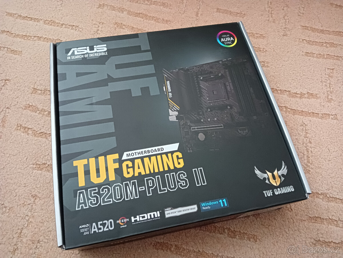 Asus TUF A520M – Plus II + CPU + RAM, sock. AM4