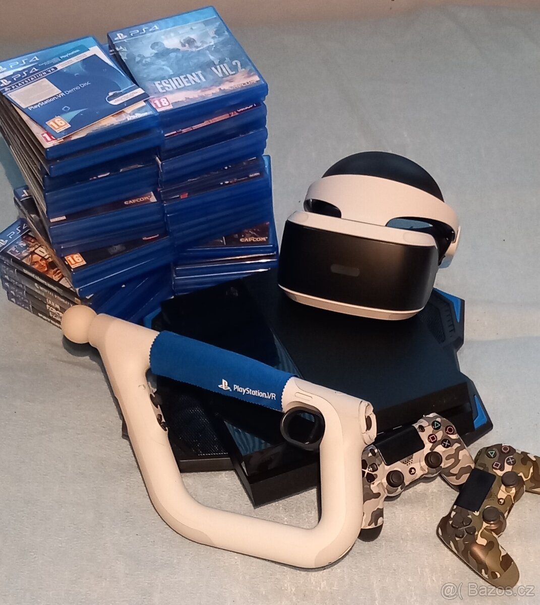 Play Station 4, VR set + 44 her